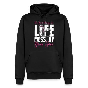 Roller Coaster Girl The Best - Männer Premium Bio Hoodie - Schwarz - Vorne - Nico (187cm)