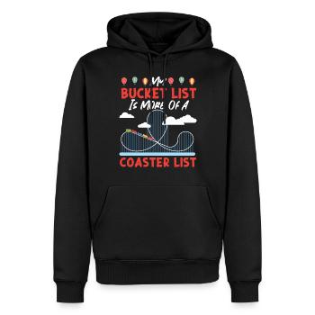 Roller Coaster Bucket List My - Männer Premium Bio Hoodie - Schwarz - Vorne - Nico (187cm)