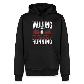 Running Runner Half Marathon - Men’s Premium Organic Hoodie - black - Front - Nico (187cm)