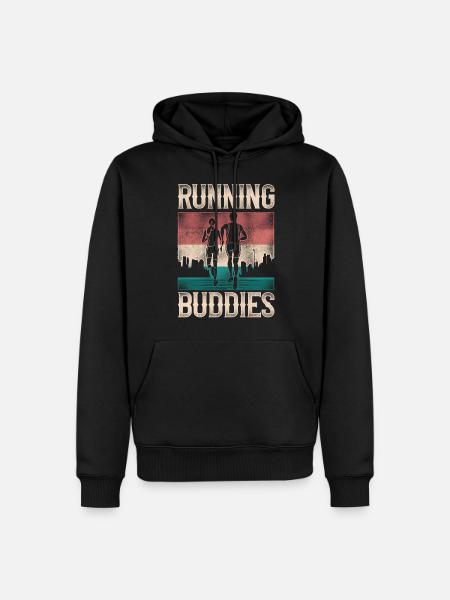 Running Runner Half Marathon - Men’s Premium Organic Hoodie - black