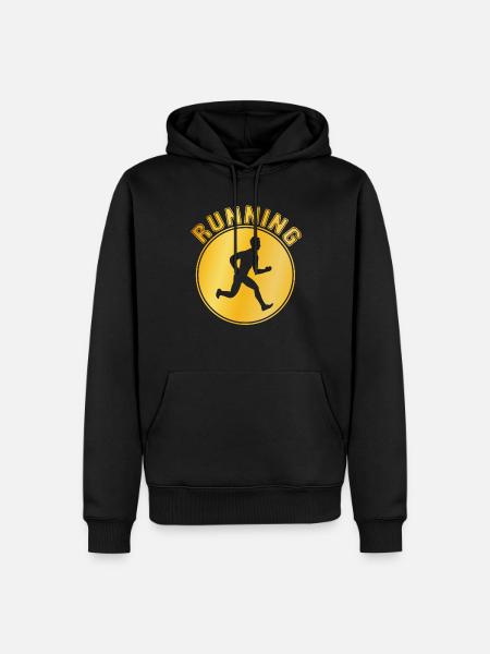Jog - Men’s Premium Organic Hoodie - black