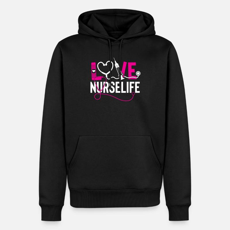 Chère infirmière - Sweat à capuche Premium bio Homme - noir