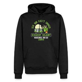 Camp Camping Im Freien Campingwagen Camper - Männer Premium Bio Hoodie - Schwarz - Vorne - Nico (187cm)
