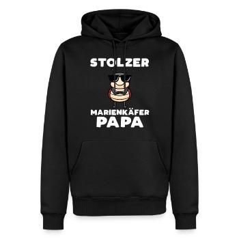 Stolzer Marienkäfer Papa Insekt - Männer Premium Bio Hoodie - Schwarz - Vorne - Nico (187cm)