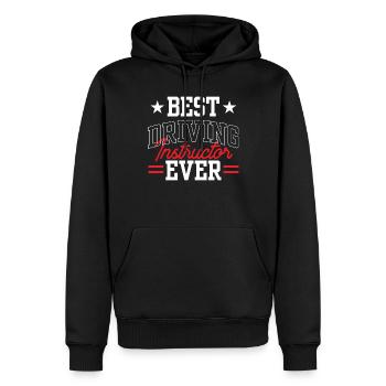 Bester Fahrlehrer Aller Zeiten Fahrschule Beruf - Männer Premium Bio Hoodie - Schwarz - Vorne - Nico (187cm)