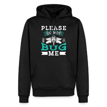 Entomologiste Équipe Profession Insectes Entomologie - Sweat à capuche Premium bio Homme - noir - Devant - Nico (187cm)