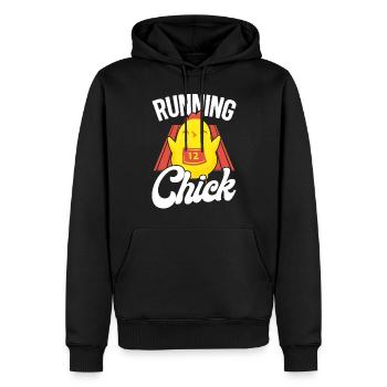 Running Runner Half Marathon - Men’s Premium Organic Hoodie - black - Front - Nico (187cm)