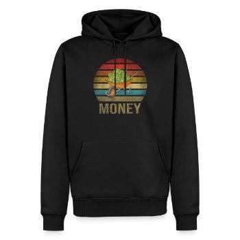 Cash Money Wheelbarrow Pushcart Sunset - Männer Premium Bio Hoodie - Schwarz - Vorne - Nico (187cm)