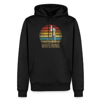 Gardening Watering Flowers Nature Plants - Männer Premium Bio Hoodie - Schwarz - Vorne - Nico (187cm)