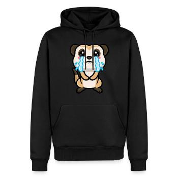Erdmännchen Tierliebhaber Erdmännchenliebhaber - Männer Premium Bio Hoodie - Schwarz - Vorne - Nico (187cm)