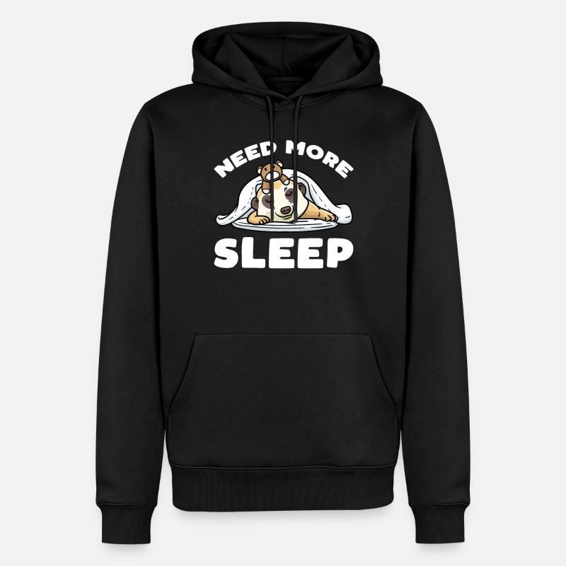 Suricates endormis - Sweat à capuche Premium bio Homme - noir
