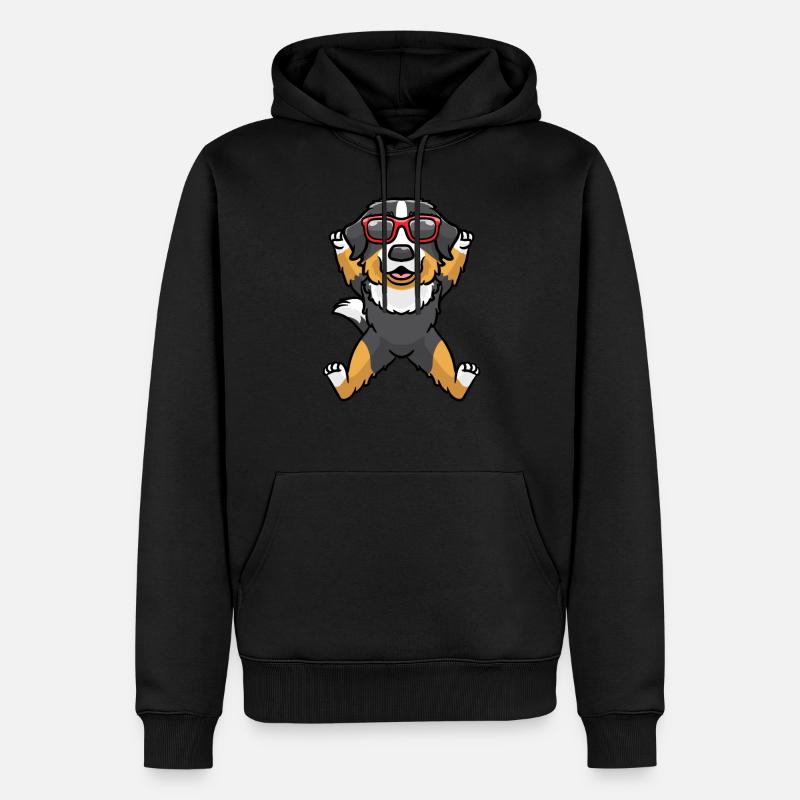 Bouvier bernois dansant Bouvier Bernois - Sweat à capuche Premium bio Homme - noir