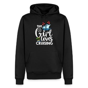 Kreuzfahrtschiff Reise Kreuzfahrt Kreuzfahrtreise - Männer Premium Bio Hoodie - Schwarz - Vorne - Nico (187cm)