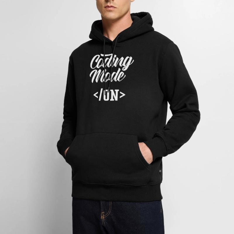 Programming Mode A Coding Programmer Coder Men’s Premium Organic Hoodie