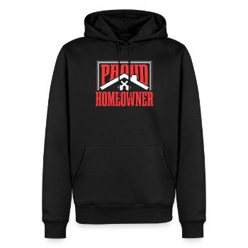 Stolzer Hauseigentümer Hausbesitzer Hausherr Haus - Männer Premium Bio Hoodie - Schwarz - Vorne - Nico (187cm)