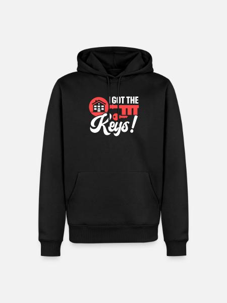 J’ai l’hôte propriétaire clé - Sweat à capuche Premium bio Homme - noir