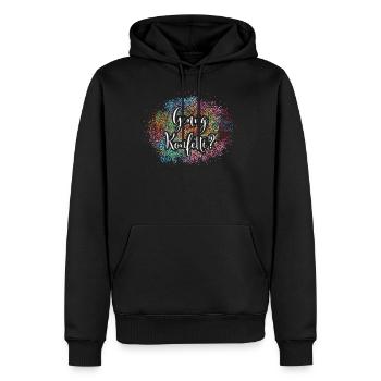 karneval Fasching Konfetti Fastelovend Jeck Narr - Männer Premium Bio Hoodie - Schwarz - Vorne - Nico (187cm)
