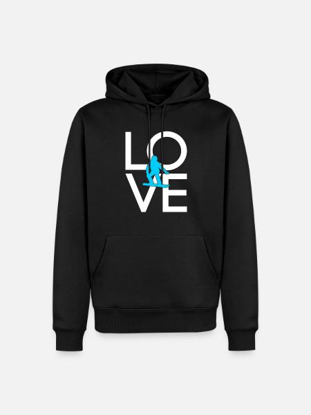 Snowboarding - Men’s Premium Organic Hoodie - black