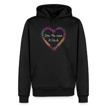Kölsch Köln Kölle Cologne Colonia Karneval - Männer Premium Bio Hoodie - Schwarz - Vorne - Nico (187cm)