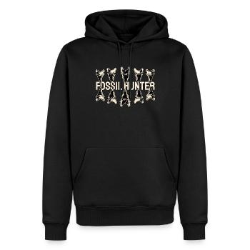 Fossil Hunter Paläontologie Paläontologe - Männer Premium Bio Hoodie - Schwarz - Vorne - Nico (187cm)