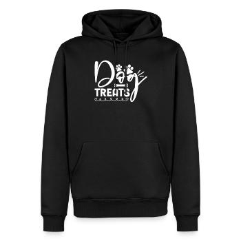 Gâteries pour chiens - Sweat à capuche Premium bio Homme - noir - Devant - Nico (187cm)