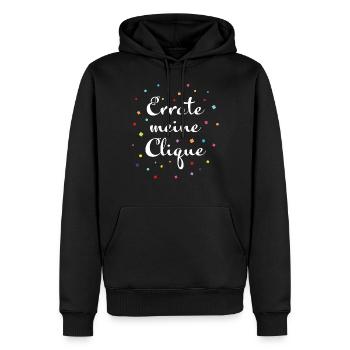 Karneval Konfetti Karnevalsverein Karnevalsclique - Männer Premium Bio Hoodie - Schwarz - Vorne - Nico (187cm)