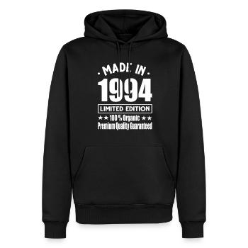 Fabriqué en 1994 Vintage Retro Limited Edition - Sweat à capuche Premium bio Homme - noir - Devant - Nico (187cm)