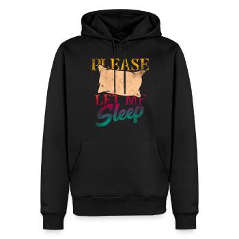 Schlafen - Männer Premium Bio Hoodie - Schwarz - Vorne - Nico (187cm)