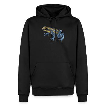 Poison Dart Frog I Toad Frog Motif pour amphibiens - Sweat à capuche Premium bio Homme - noir - Devant - Nico (187cm)