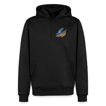 Poison Dart Frog I Toad Frog Motif pour amphibiens - Sweat à capuche Premium bio Homme - noir - Devant - Nico (187cm)