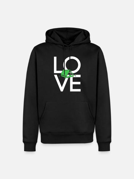 Camping - Men’s Premium Organic Hoodie - black