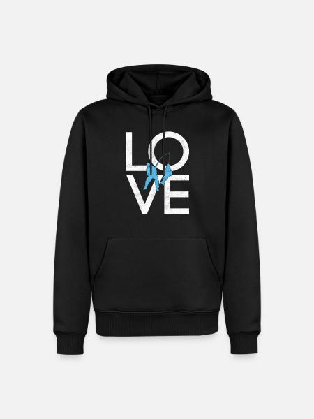 Angling - Men’s Premium Organic Hoodie - black