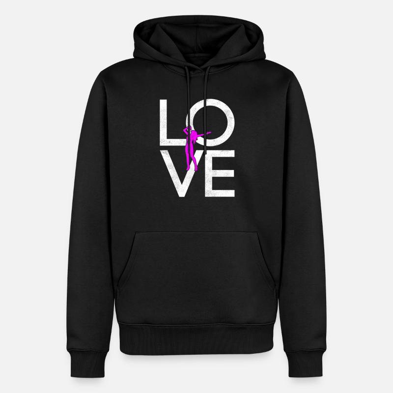 Singen - Männer Premium Bio Hoodie - Schwarz
