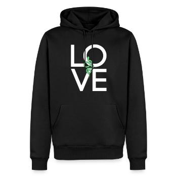 Snake - Men’s Premium Organic Hoodie - black - Front - Nico (187cm)