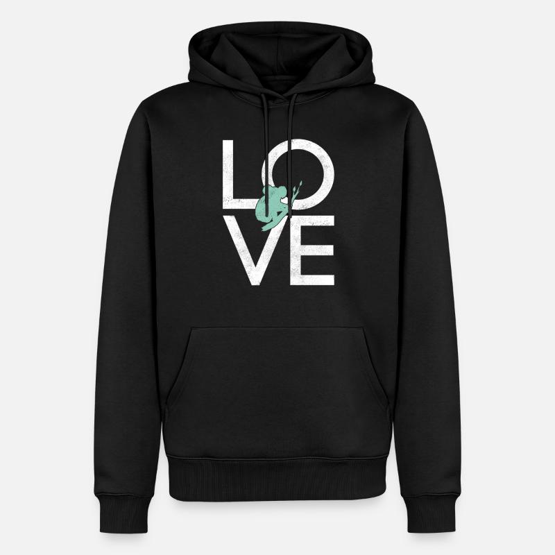 Koala - Sweat à capuche Premium bio Homme - noir