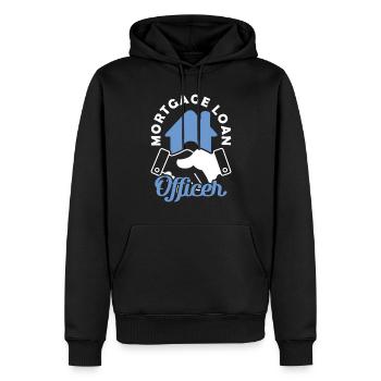 Mortgage Loan Officer Hypothekendarlehensberater - Männer Premium Bio Hoodie - Schwarz - Vorne - Nico (187cm)