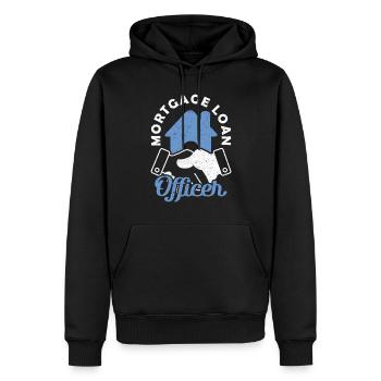 Mortgage Loan Officer Hypothekendarlehensberater - Männer Premium Bio Hoodie - Schwarz - Vorne - Nico (187cm)