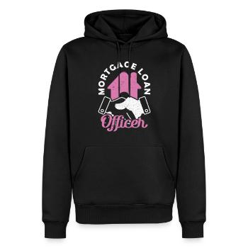 Mortgage Loan Officer Hypothekendarlehensberater - Männer Premium Bio Hoodie - Schwarz - Vorne - Nico (187cm)