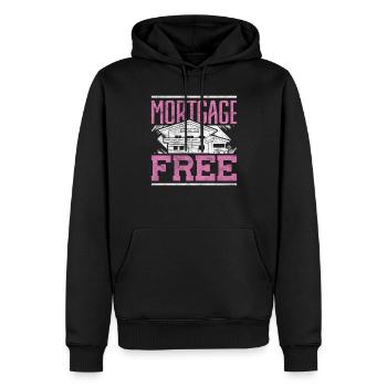 Conseiller en prêts hypothécaires sans hypothèque - Sweat à capuche Premium bio Homme - noir - Devant - Nico (187cm)