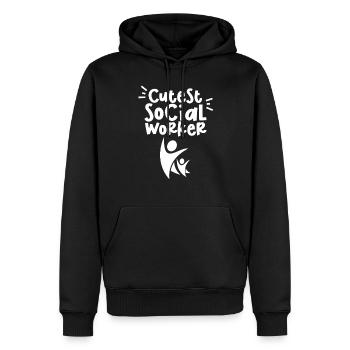 Sweetest Social Worker Social Worker Training - Men’s Premium Organic Hoodie - black - Front - Nico (187cm)