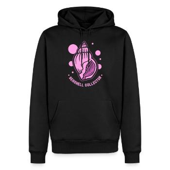 Shell Collector Shell Collector Shells Collecte - Sweat à capuche Premium bio Homme - noir - Devant - Nico (187cm)