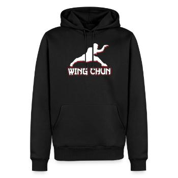 Wing Chun Training Trainer Kampfkunst Kampfsport - Männer Premium Bio Hoodie - Schwarz - Vorne - Nico (187cm)