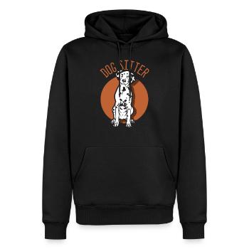 Hundesitter Hund Dog Sitting Hundesitting - Männer Premium Bio Hoodie - Schwarz - Vorne - Nico (187cm)