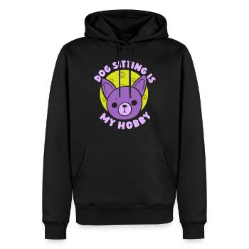 Hundesitting Ist Mein Hobby Dog Sitting Sitter - Männer Premium Bio Hoodie - Schwarz - Vorne - Nico (187cm)