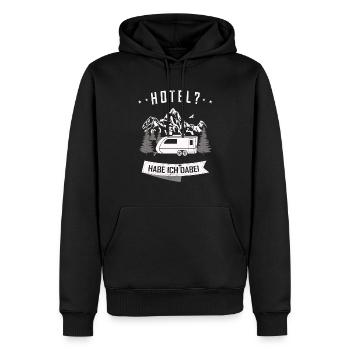 Wohnmobil Camping Zubehör - Männer Premium Bio Hoodie - Schwarz - Vorne - Nico (187cm)