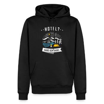 Wohnmobil Camping Zubehör - Männer Premium Bio Hoodie - Schwarz - Vorne - Nico (187cm)