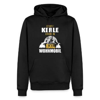 Wohnmobil Camping Zubehör - Männer Premium Bio Hoodie - Schwarz - Vorne - Nico (187cm)