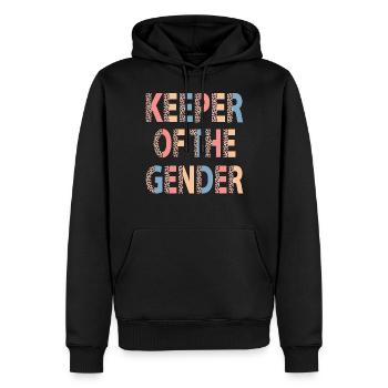 Keeper of the Gender Leopard Gender Revel Party - Männer Premium Bio Hoodie - Schwarz - Vorne - Nico (187cm)
