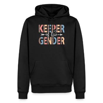 Keeper of the Gender Leopard Gender Revel Party - Männer Premium Bio Hoodie - Schwarz - Vorne - Nico (187cm)