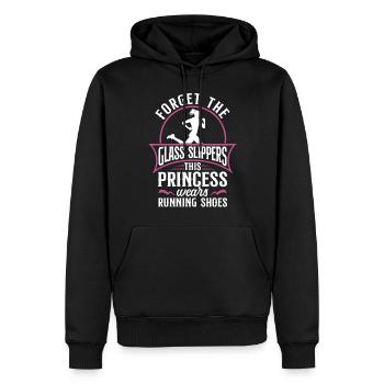 Running Runner Semi-Marathon Fille - Sweat à capuche Premium bio Homme - noir - Devant - Nico (187cm)